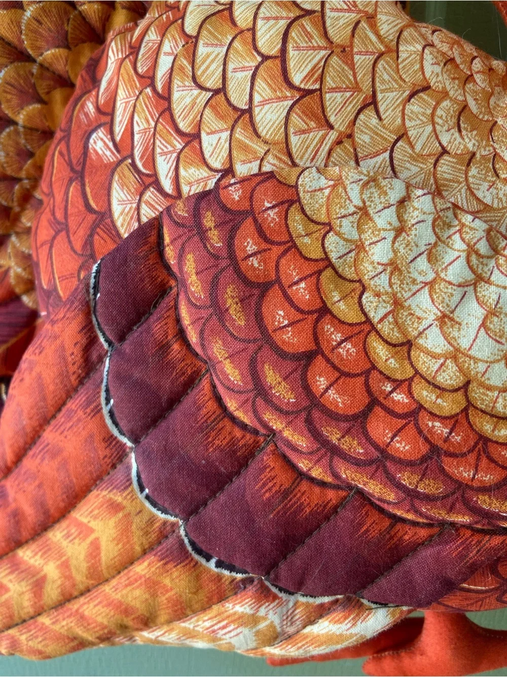Vintage Thanksgiving Stuffed Fabric Turkey Wall/ Door Hanging